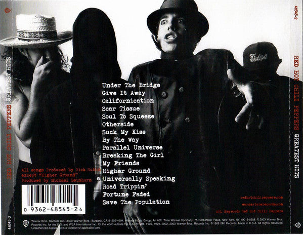 Red Hot Chili Peppers : Greatest Hits (CD, Comp, RP)
