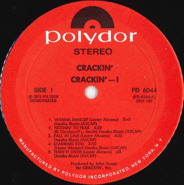Crackin' : Crackin' - I (LP, Album)
