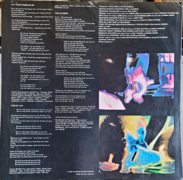 Peter Gabriel : Security (LP, Album)
