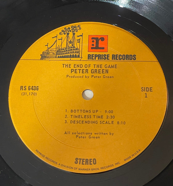 Peter Green (2) : The End Of The Game (LP, Album, Pit)