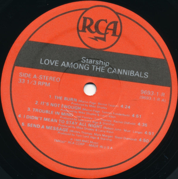 Starship (2) : Love Among The Cannibals (LP, Album)