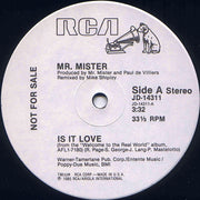 Mr. Mister : Is It Love B/W Kyrie (Live) (12", Promo)