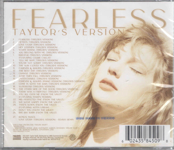 Taylor Swift : Fearless (Taylor's Version) (2xCD, Album)