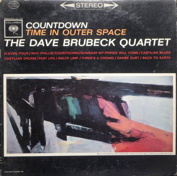 The Dave Brubeck Quartet : Countdown: Time In Outer Space (LP, Album, RE, Pit)