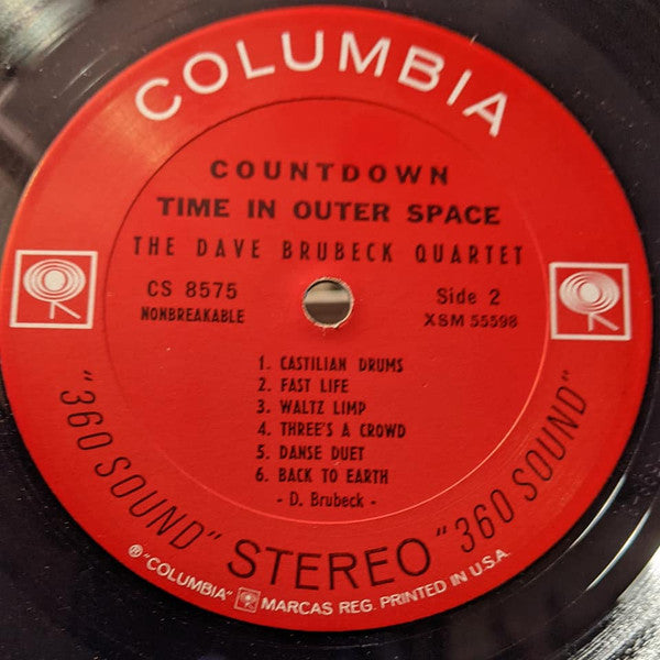 The Dave Brubeck Quartet : Countdown: Time In Outer Space (LP, Album, RE, Pit)