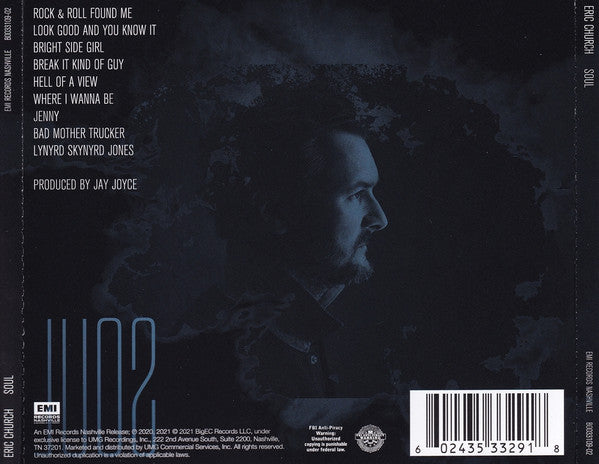 Eric Church : Soul (CD, Album)