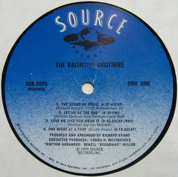 The Valentine Brothers : The Valentine Brothers (LP, Album)