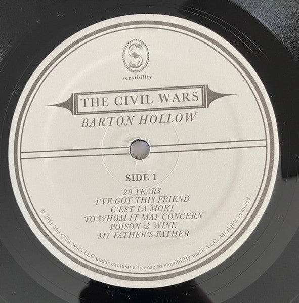 The Civil Wars : Barton Hollow (LP, Album)