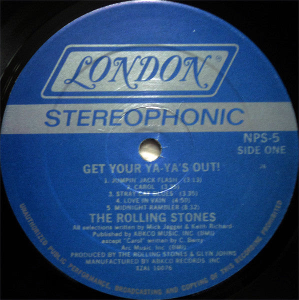 The Rolling Stones : Get Yer Ya-Ya's Out! - The Rolling Stones In Concert (LP, Album, RE, 26 )