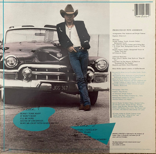 Dwight Yoakam : Guitars, Cadillacs, Etc., Etc. (LP, Album, Spe)