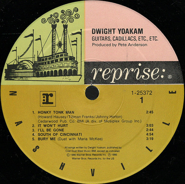 Dwight Yoakam : Guitars, Cadillacs, Etc., Etc. (LP, Album, Spe)