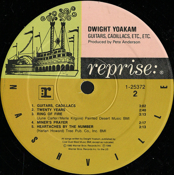 Dwight Yoakam : Guitars, Cadillacs, Etc., Etc. (LP, Album, Spe)