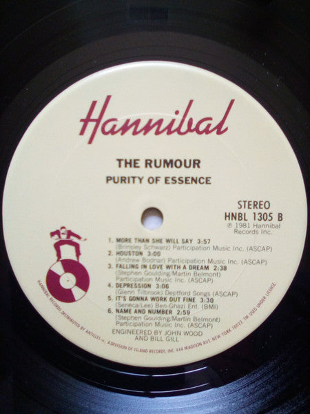 The Rumour : Purity Of Essence (LP, Album, San)