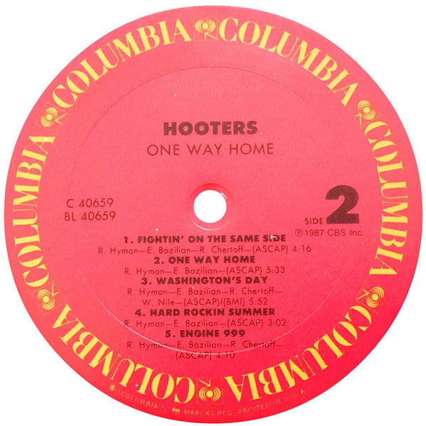 Hooters* : One Way Home (LP, Album, Car)