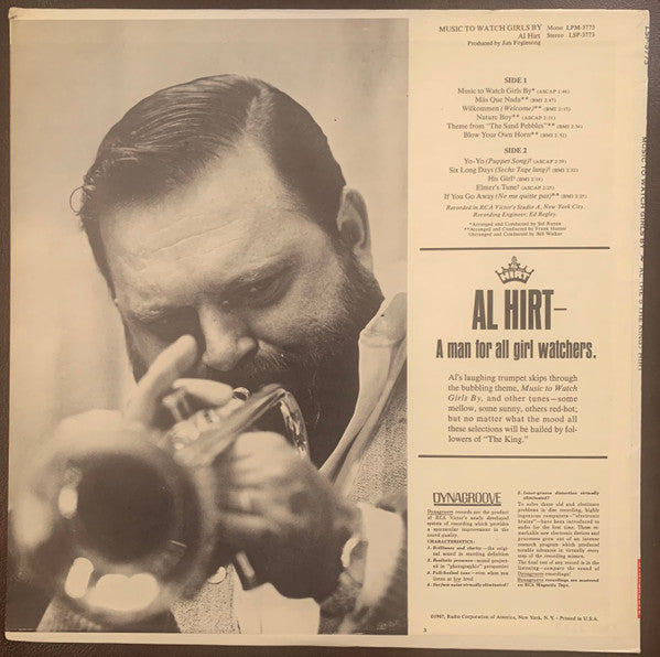 Al Hirt : Music To Watch Girls By (LP, Album, Hol)