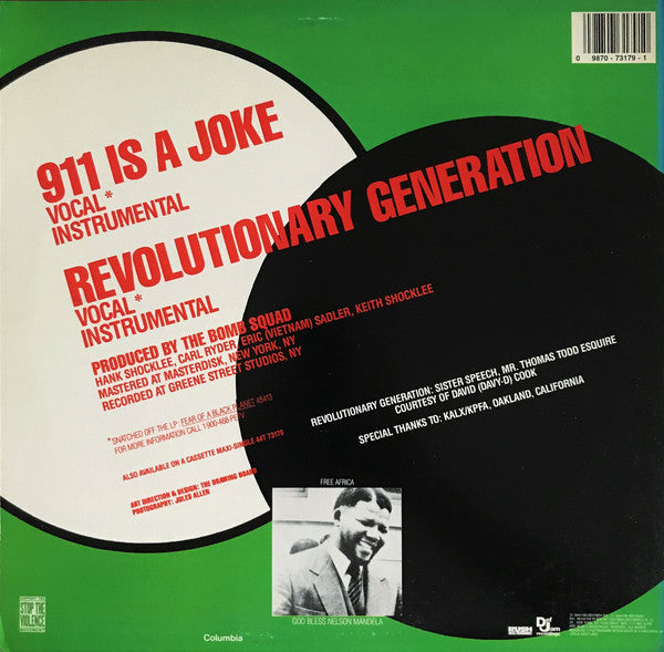 Public Enemy : 911 Is A Joke (12")
