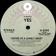 Yes : Owner Of A Lonely Heart (12", ARC)