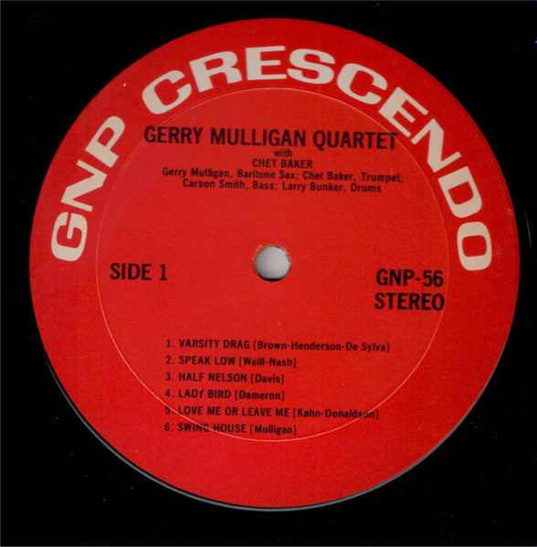 Gene Norman Presents Gerry Mulligan With Chet Baker Special Added Attraction! Buddy DeFranco Quartet With The Herman McCoy Choir : Gerry Mulligan Quartet / Buddy DeFranco Quartet (LP, Comp, RE)