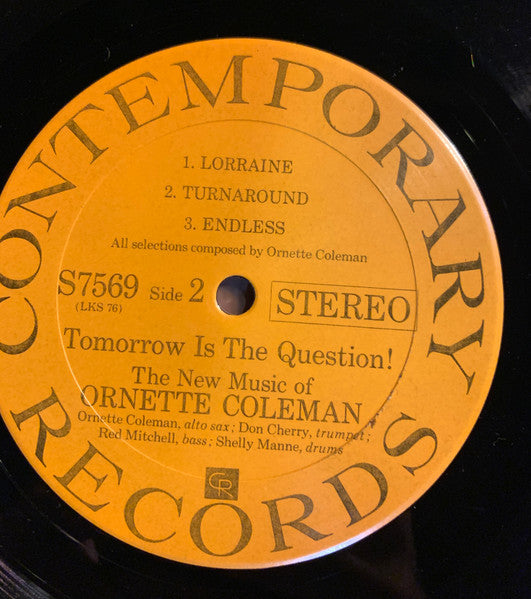 Ornette Coleman : Tomorrow Is The Question! (LP, Album, RE, 70')