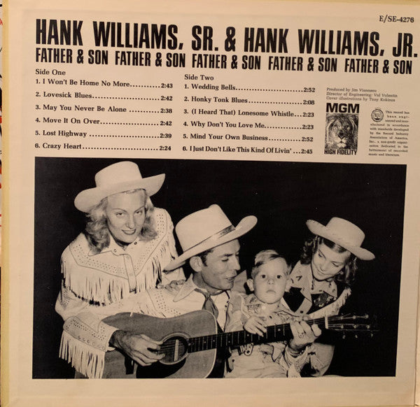 Hank Williams & Hank Williams Jr. : Father & Son (LP, Comp)