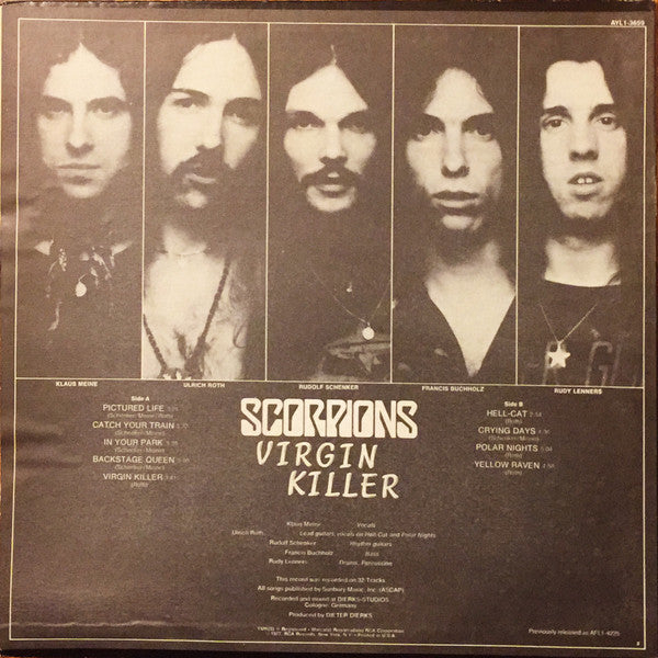 Scorpions : Virgin Killer (LP, Album, RE, Ind)