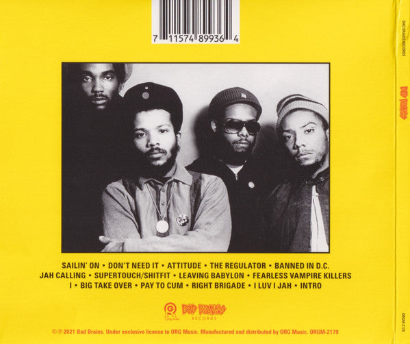 Bad Brains : Bad Brains (CD, Album, RE, RM, Dig)