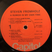 Steven Fromholz : A Rumor In My Own Time (LP, Album, Los)
