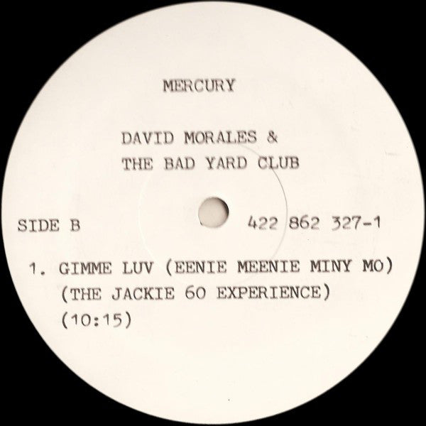 David Morales & The Bad Yard Club Featuring Papa San : Gimme Luv (Eenie Meenie Miny Mo) (12", Promo)