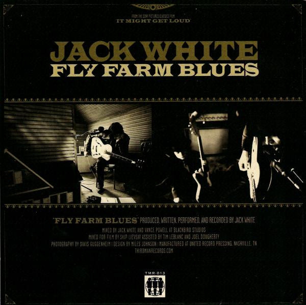 Jack White (2) : Fly Farm Blues (7", S/Sided, Single, Etch)