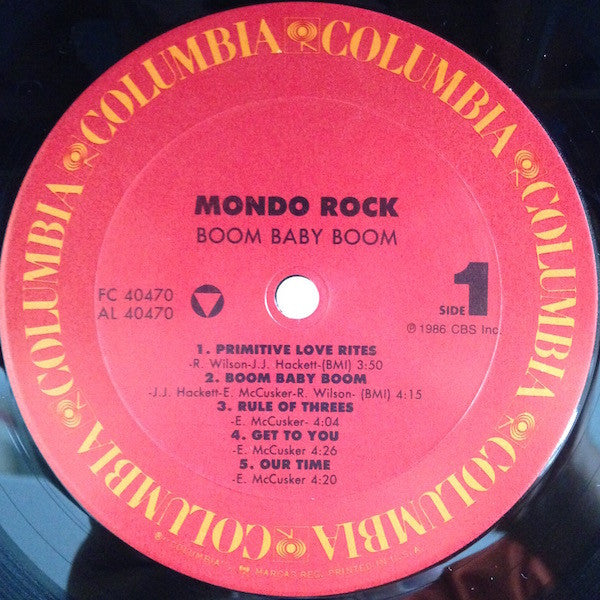 Mondo Rock : Boom Baby Boom (LP, Album)
