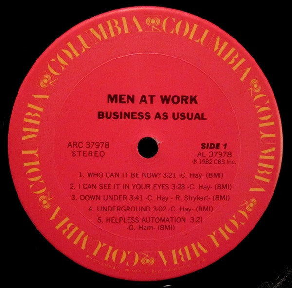 Men At Work : Business As Usual (LP, Album, Ter)