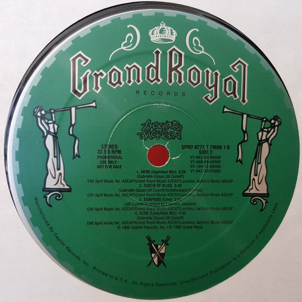 Luscious Jackson : Here (12", Promo)