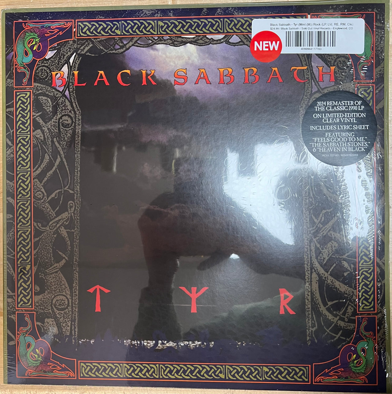 Black Sabbath - Tyr (Mint (M)) Rock (LP, Ltd, RE, RM, Cle)