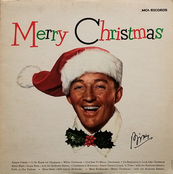 Bing Crosby : Merry Christmas (LP, RE, Tan)