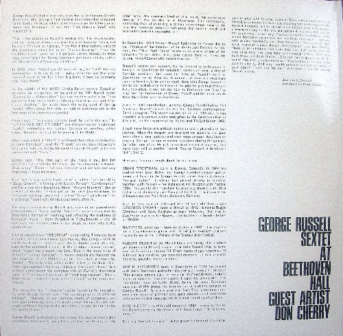 George Russell Sextet* Guest Artist - Don Cherry : At Beethoven Hall (2xLP, Comp, Gat)