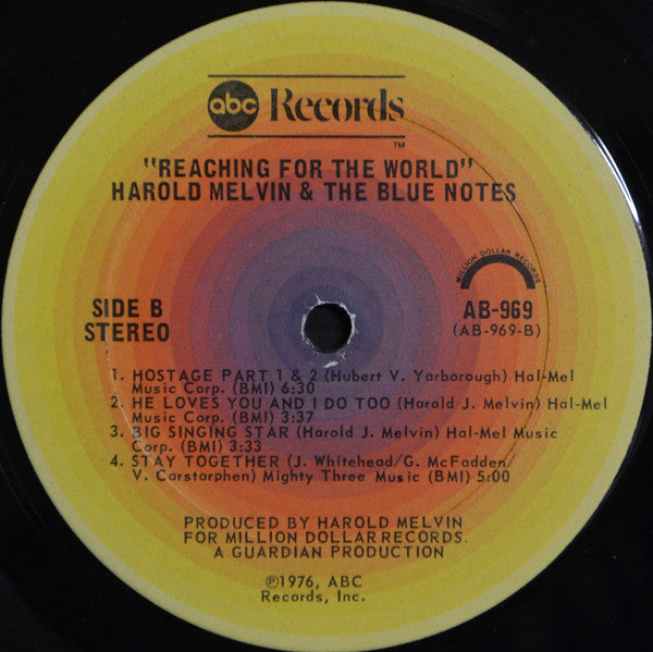 Harold Melvin And The Blue Notes : Reaching For The World (LP, Album, Ter)