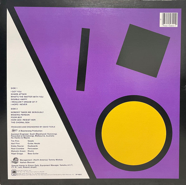 Split Enz : True Colours (LP, Album, Pur)