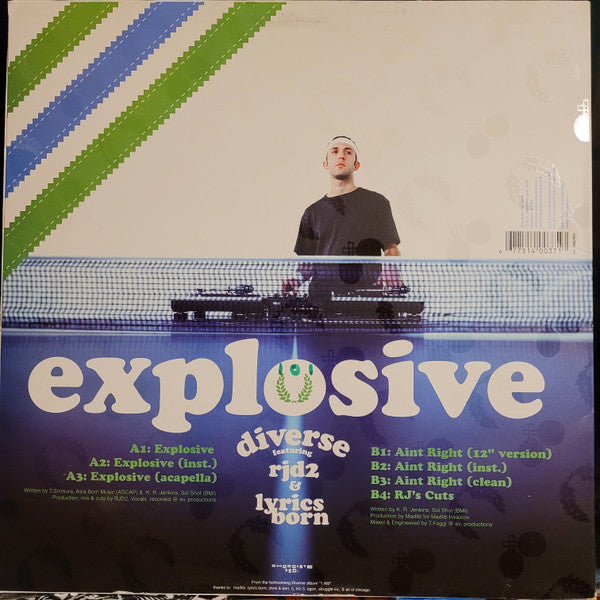 Diverse Featuring RJD2 & Lyrics Born : Explosive (12")