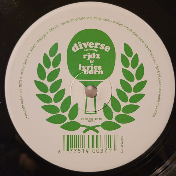 Diverse Featuring RJD2 & Lyrics Born : Explosive (12")