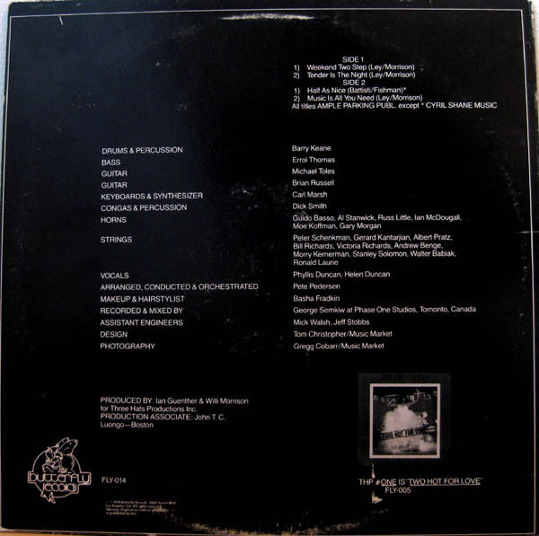 THP Orchestra : THP #2 - Tender Is The Night (LP, Album, GRT)