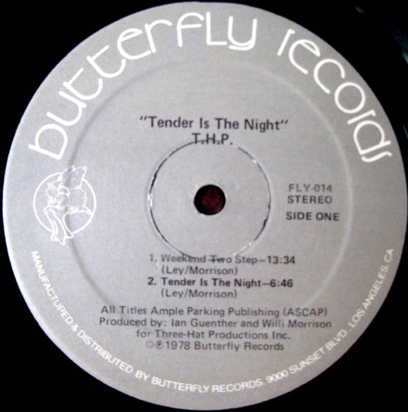 THP Orchestra : THP #2 - Tender Is The Night (LP, Album, GRT)