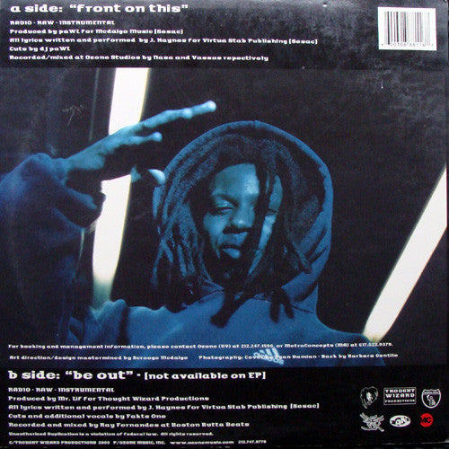 Mr. Lif : Front On This (12", Single)