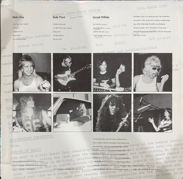 Great White : Great White (LP, Album, Jac)