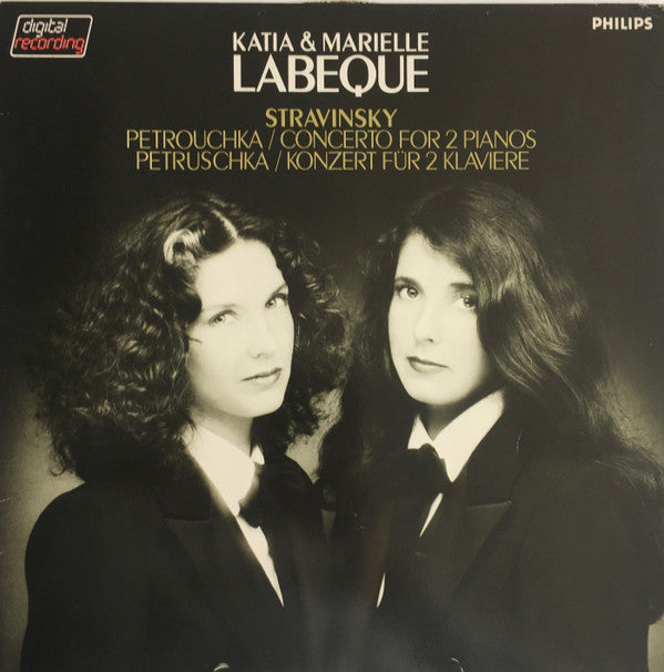 Katia & Marielle Labeque*, Stravinsky* : Petrouchka / Concerto For 2 Pianos = Petruschka / Konzert Für 2 Klaviere (LP)