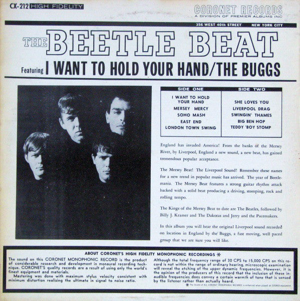The Buggs : The Beetle Beat: The Original Liverpool Sound (LP, Album, Mono)