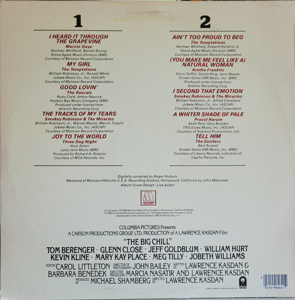 Various : The Big Chill (Original Motion Picture Soundtrack) (LP, Album, Comp, SRP)