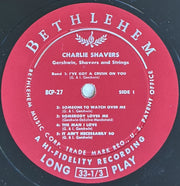 Charlie Shavers : Gershwin, Shavers And Strings (LP, Album, Mono)