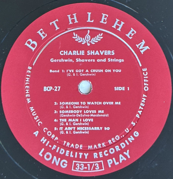 Charlie Shavers : Gershwin, Shavers And Strings (LP, Album, Mono)