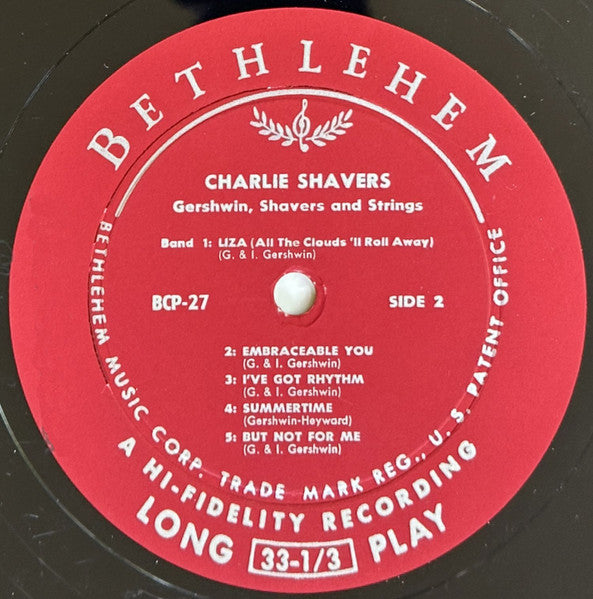 Charlie Shavers : Gershwin, Shavers And Strings (LP, Album, Mono)