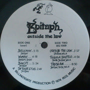 Epitaph (2) : Outside The Law (LP, Album, Gat)